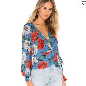 Parker Sheridan Blue Floral Blouse
